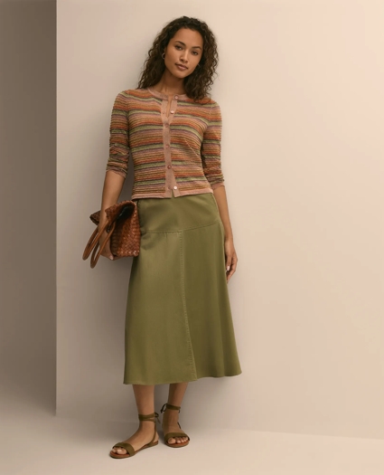 Ombre Stripe Shimmer Cardigan, image 2