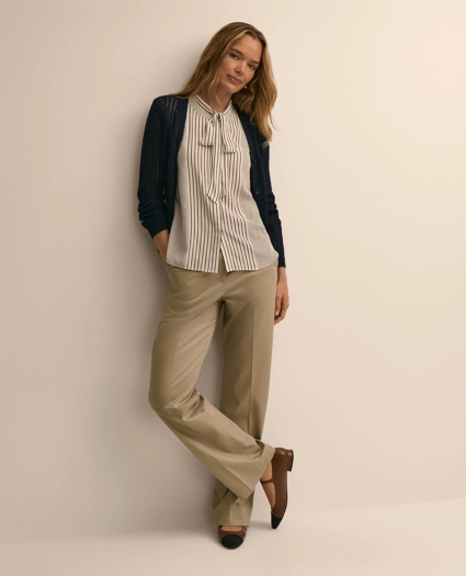 Cotton Pointelle Cardigan, image 2
