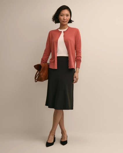 Supima&reg; Cotton Cardigan, image 2