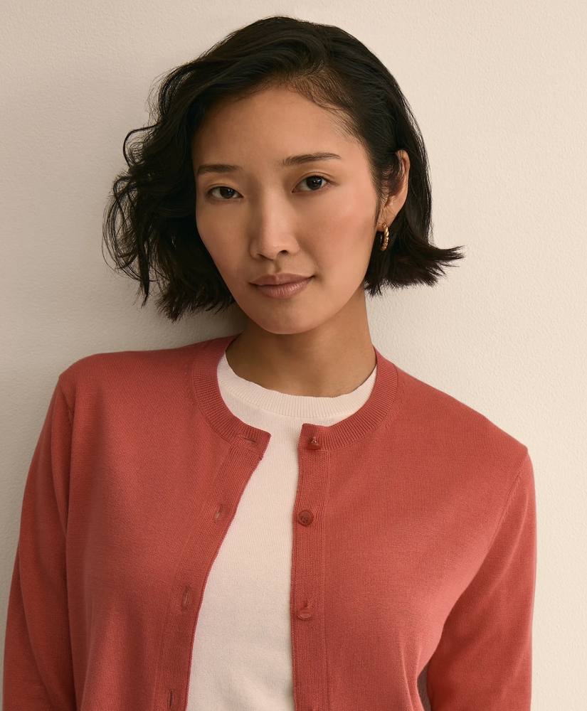 Supima&reg; Cotton Cardigan, image 3