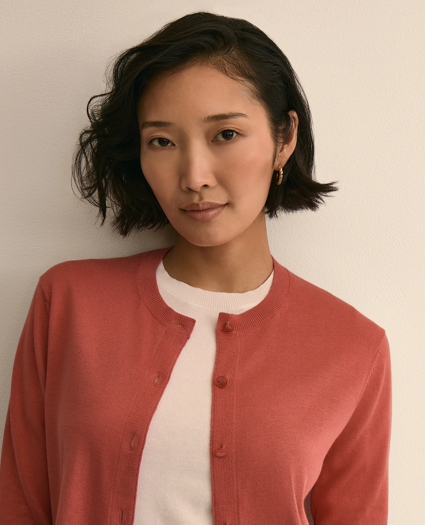 Supima&reg; Cotton Cardigan, image 3