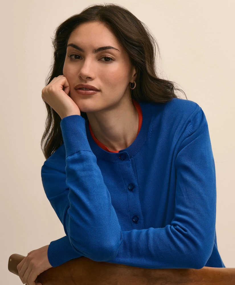 Supima&reg; Cotton Cardigan, image 3
