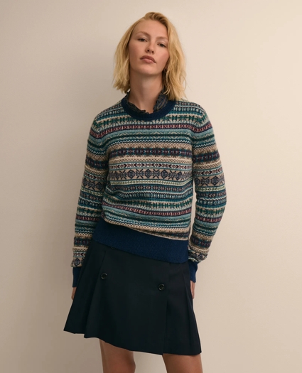 Lambswool Fair Isle Sweater, image 1