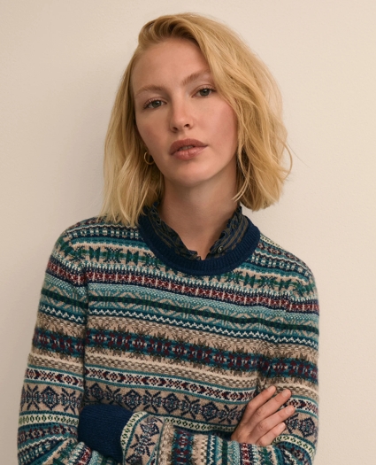 Lambswool Fair Isle Sweater, image 3