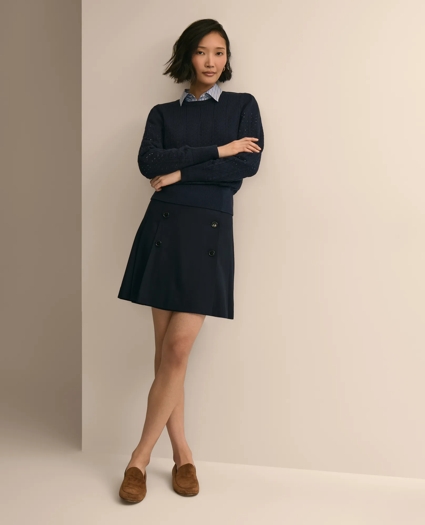 Cotton Pointelle Sweater, image 2