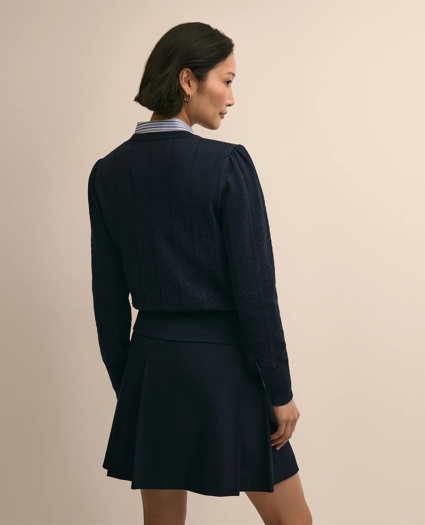 Cotton Pointelle Sweater, image 4