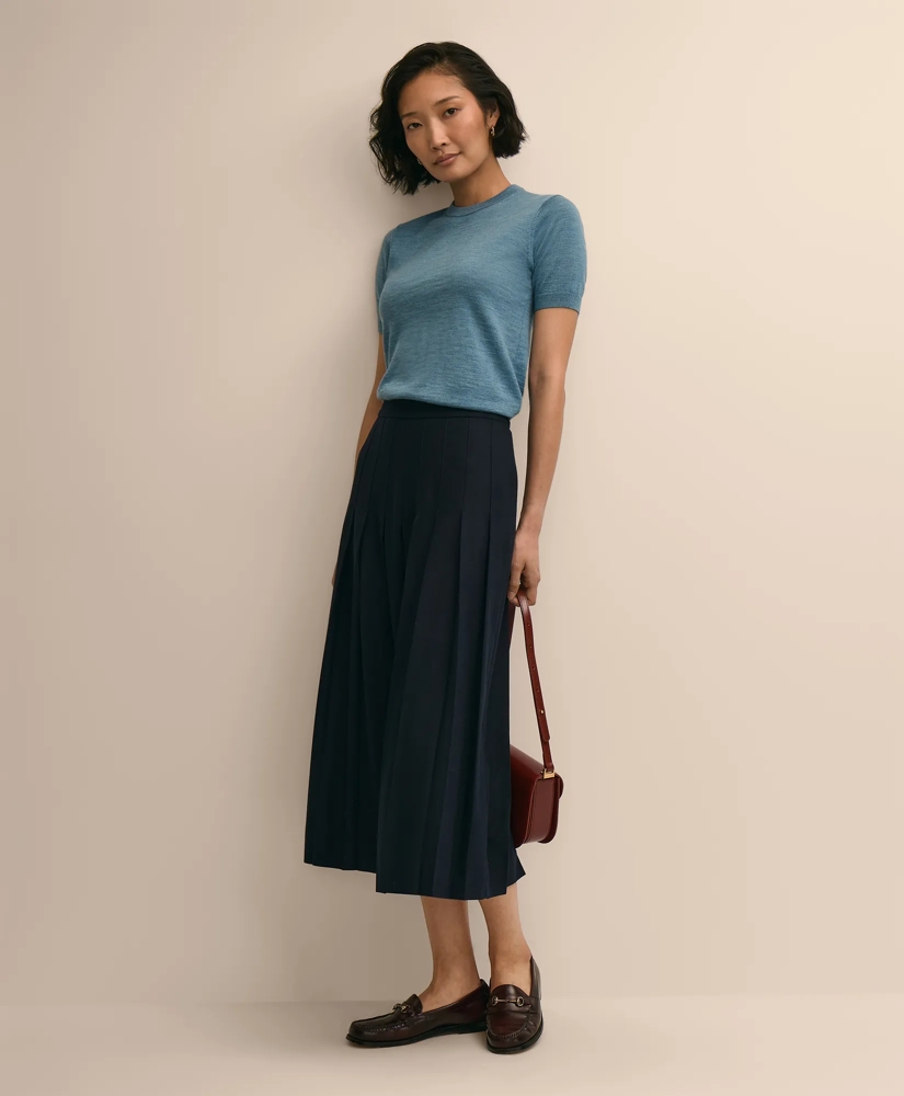 Ultimate Merino Wool Short-Sleeve Sweater Shell, image 2