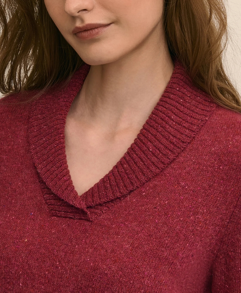 Wool Alpaca Cashmere Shawl-Collar Sweater, image 3