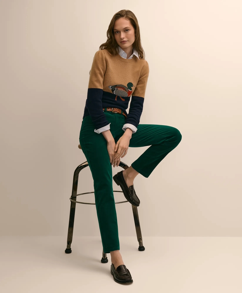Merino Wool Mallard Intarsia Sweater, image 2