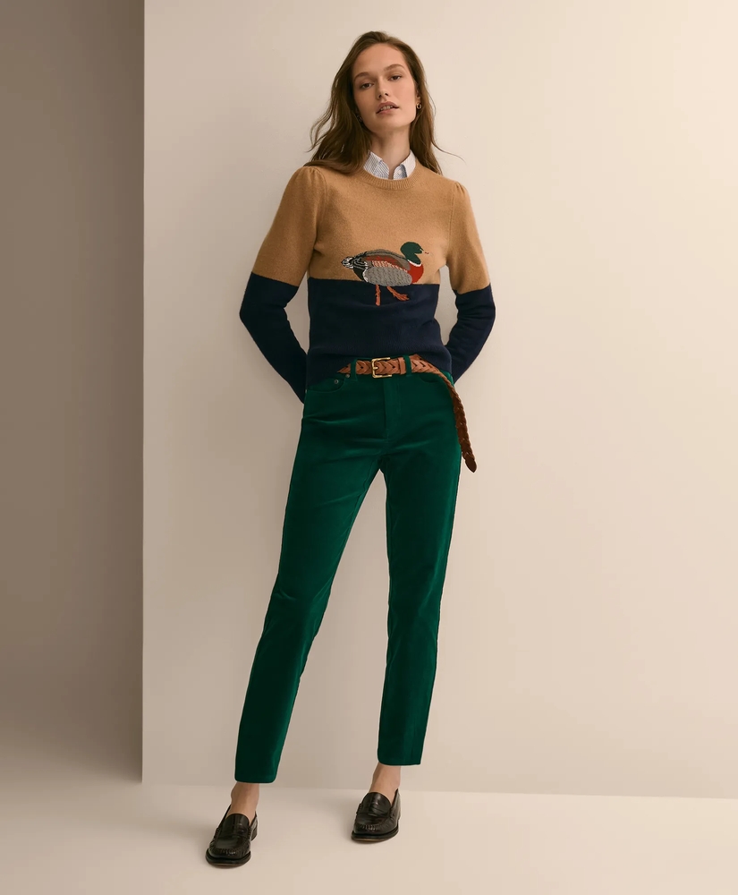 Merino Wool Mallard Intarsia Sweater, image 4