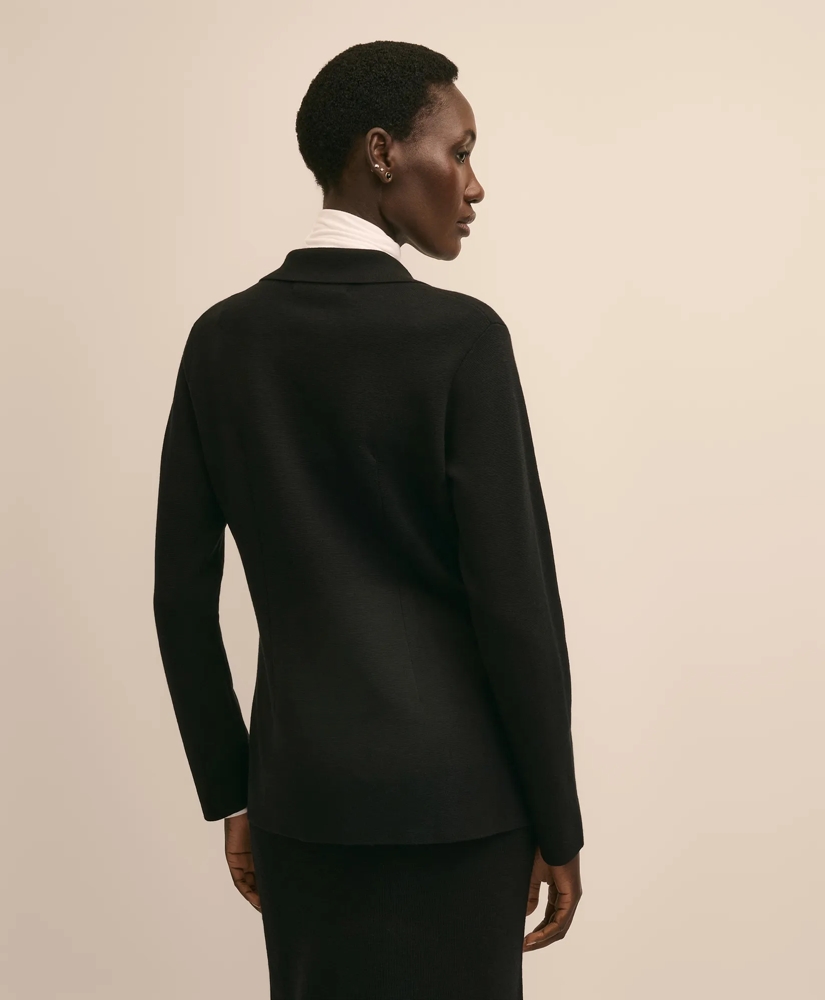 Merino Wool Double-Breasted Sweater Jacket, image 4