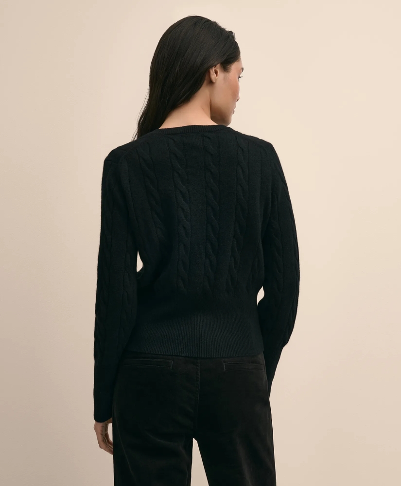 Cashmere Cable-Knit Cardigan, image 4