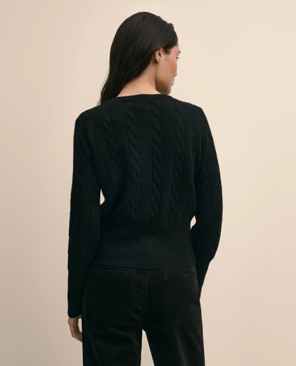Cashmere Cable-Knit Cardigan, image 4