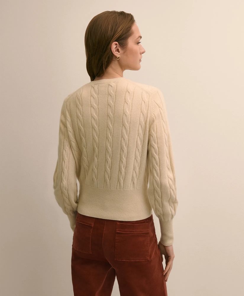 Cashmere Cable-Knit Cardigan, image 4