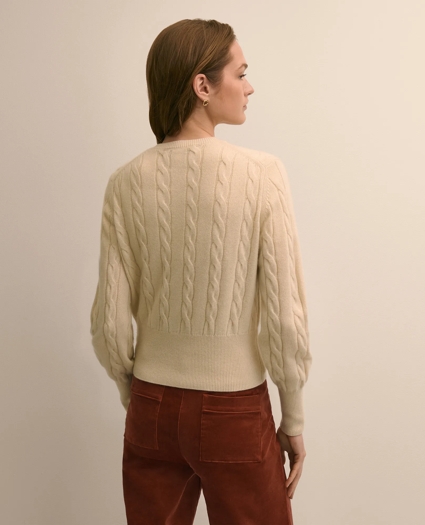 Cashmere Cable-Knit Cardigan, image 4
