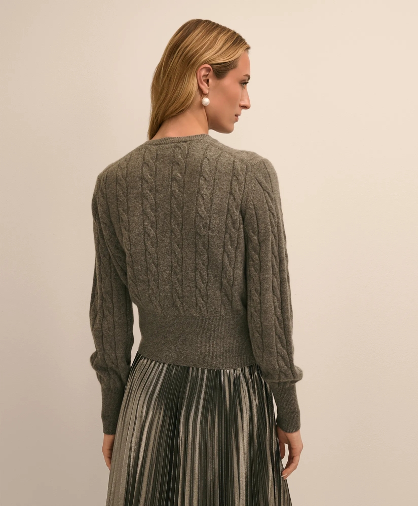Cashmere Cable-Knit Cardigan, image 4