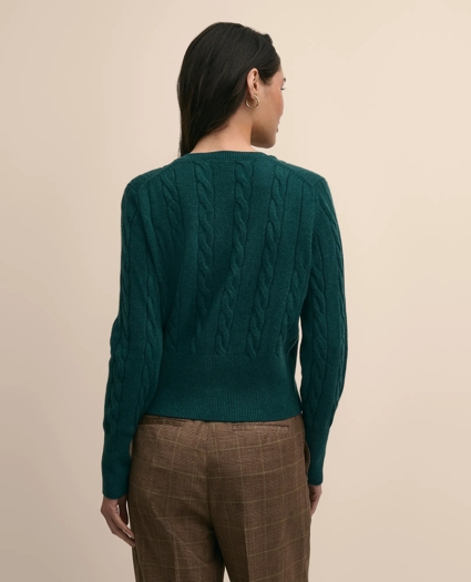 Cashmere Cable-Knit Cardigan, image 4
