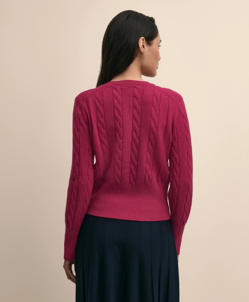 Cashmere Cable-Knit Cardigan, image 4