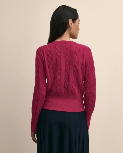 Cashmere Cable-Knit Cardigan, image 4
