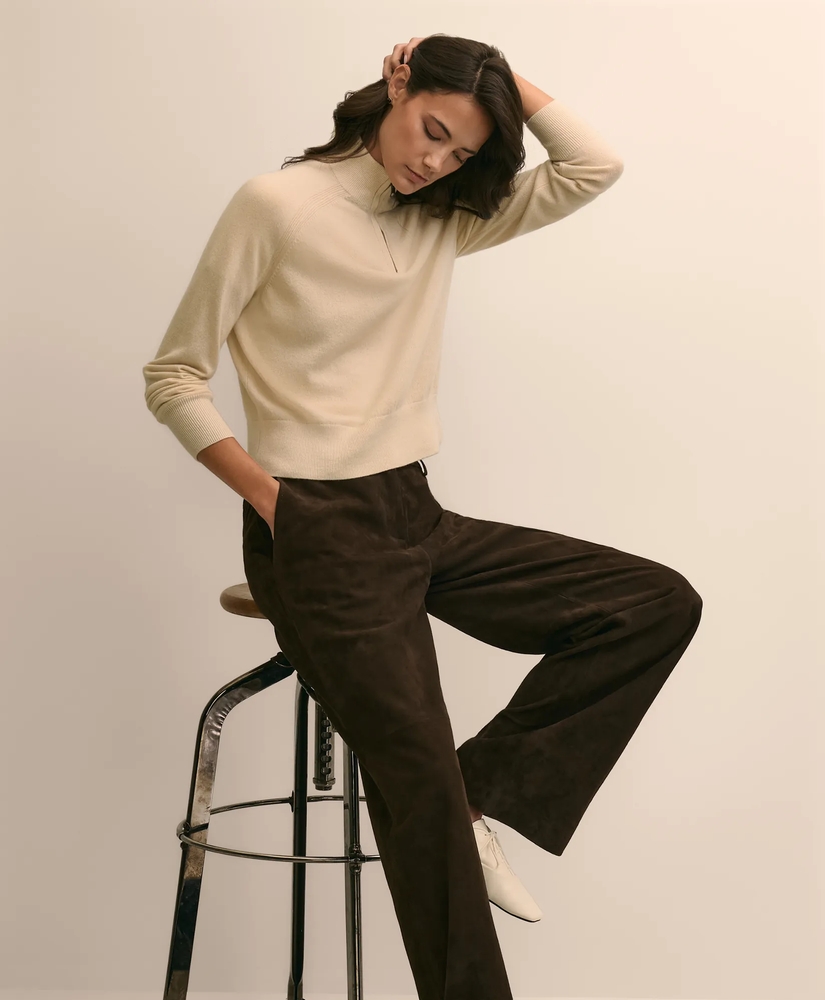 Cashmere Quarter-Zip Sweater, image 2