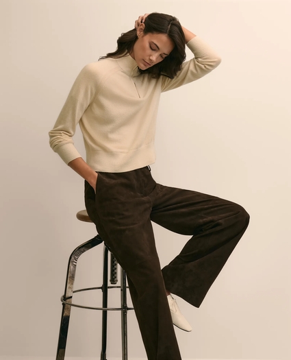 Cashmere Quarter-Zip Sweater, image 2