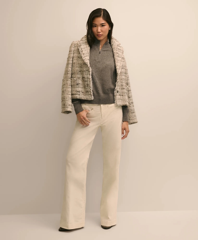 Cashmere Quarter-Zip Sweater, image 2