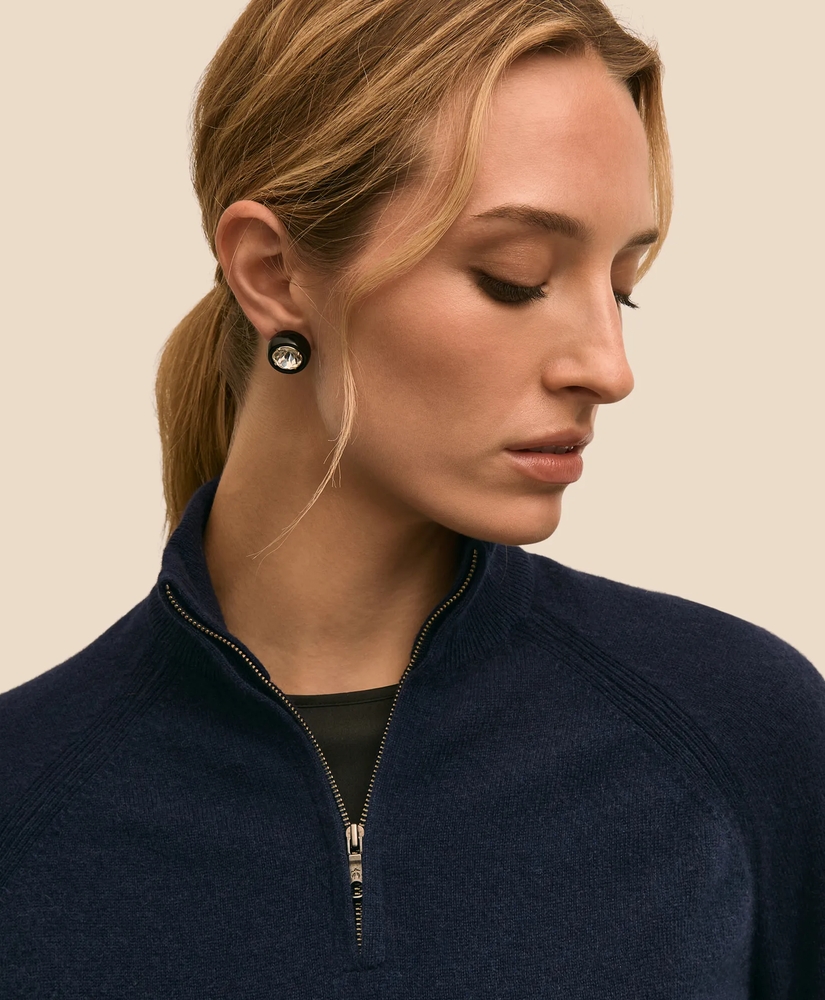 Cashmere Quarter-Zip Sweater, image 3