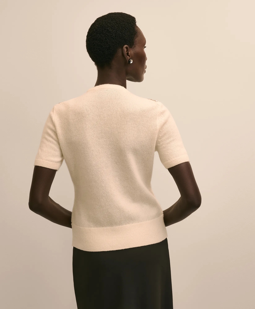 Merino Wool Beaded Sweater Shell, image 4