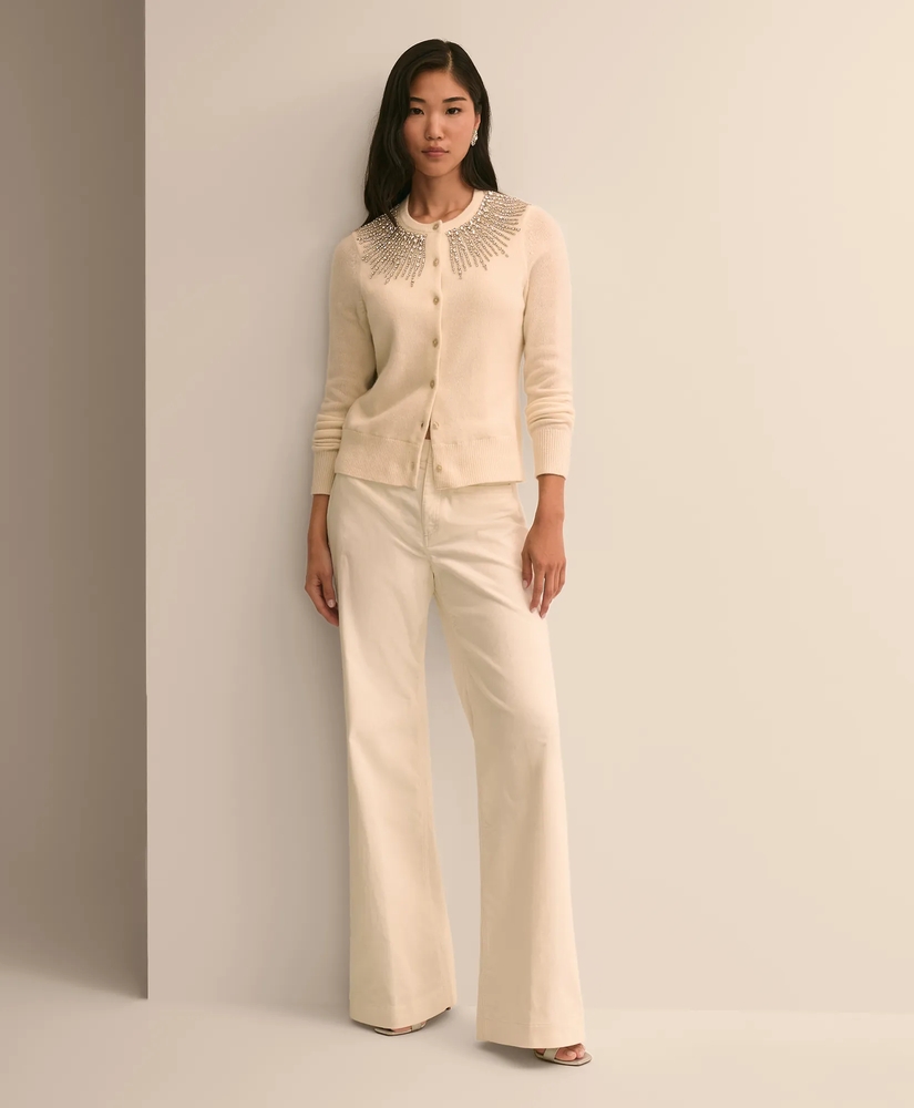 Merino Wool Beaded Cardigan, image 2