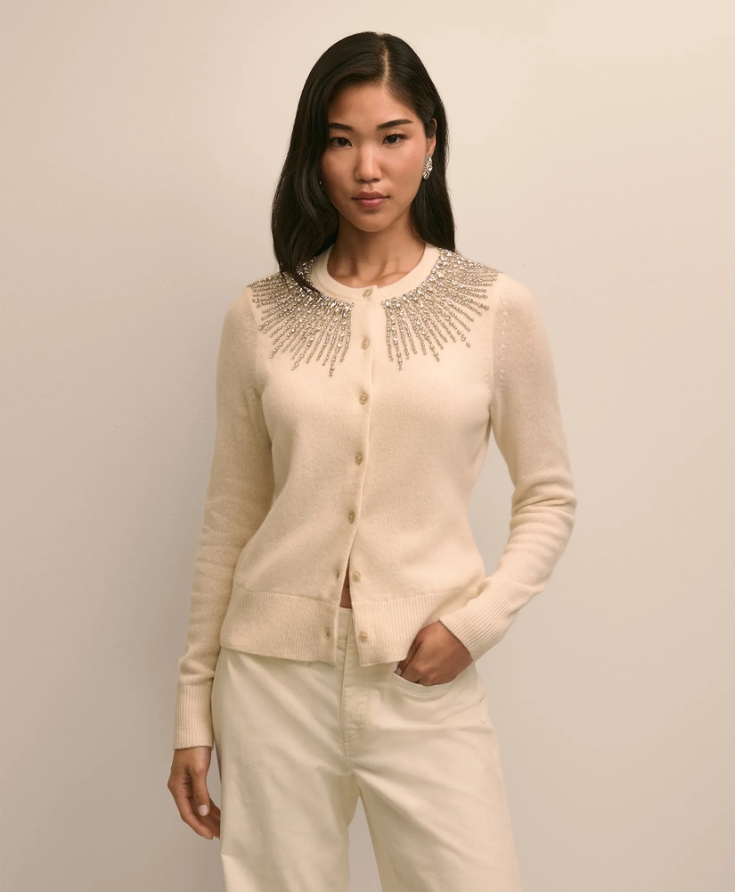 Merino Wool Beaded Cardigan, image 4