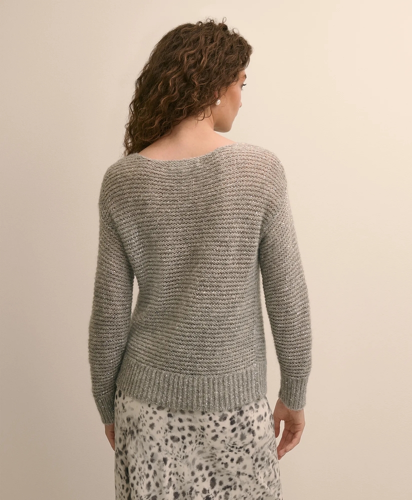 Wool-Alpaca-Blend Sequin Sweater, image 5