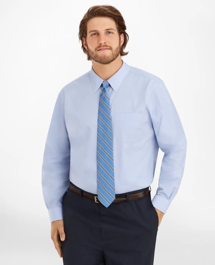 Big & Tall Dress Shirt, Non-Iron Point Collar, image 1