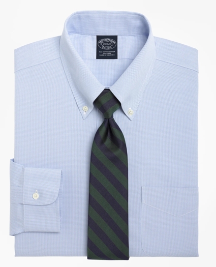Big & Tall Dress Shirt, Non-Iron Houndstooth, image 1