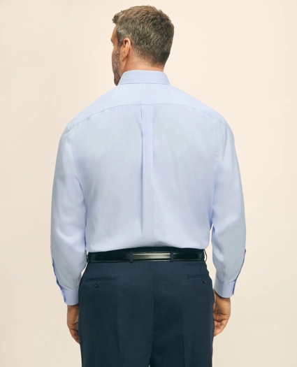 Big & Tall Stretch Dress Shirt, Non-Iron Pinpoint Spread Collar, image 2