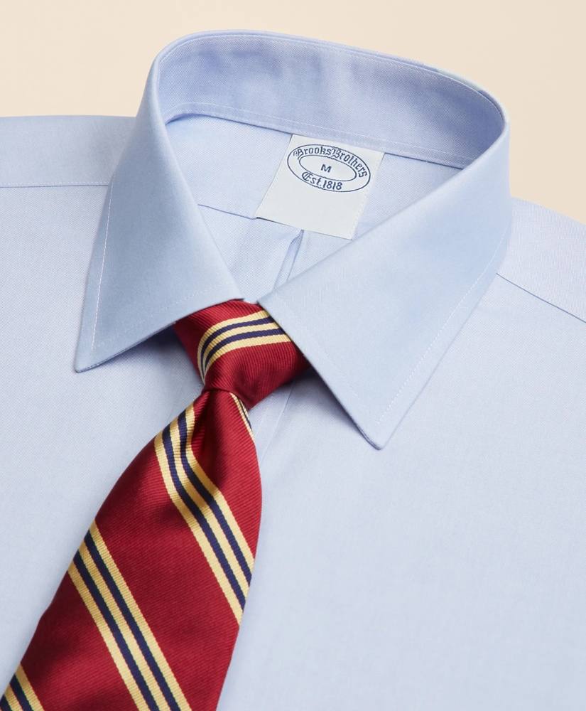 Big & Tall Stretch Dress Shirt, Non-Iron Pinpoint Spread Collar, image 4