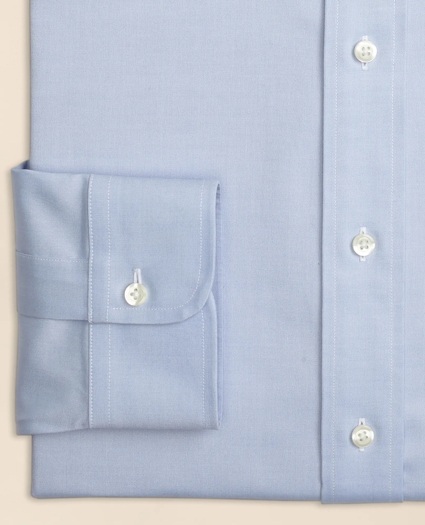 Big & Tall Stretch Dress Shirt, Non-Iron Pinpoint Spread Collar, image 6