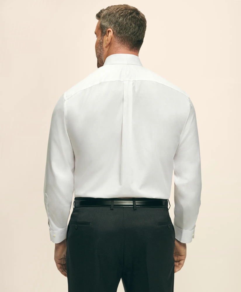 Big & Tall Stretch Dress Shirt, Non-Iron Pinpoint Spread Collar, image 2