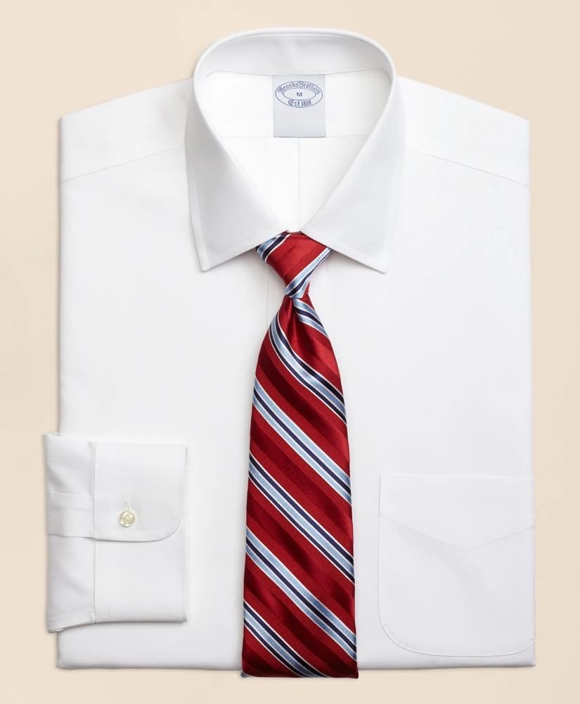 Big & Tall Stretch Dress Shirt, Non-Iron Pinpoint Spread Collar, image 3