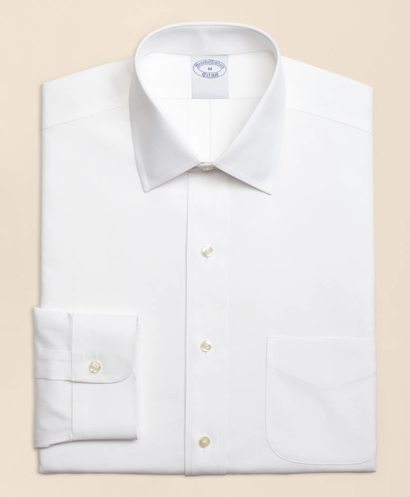 Big & Tall Stretch Dress Shirt, Non-Iron Pinpoint Spread Collar, image 6