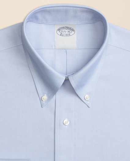 Big & Tall Stretch Dress Shirt, Non-Iron Pinpoint Button-Down Collar, image 2