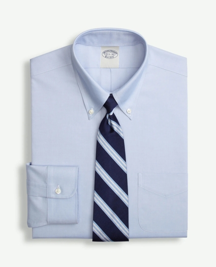 Big & Tall Stretch Dress Shirt, Non-Iron Pinpoint Button-Down Collar, image 3