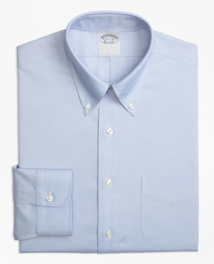 Big & Tall Stretch Dress Shirt, Non-Iron Pinpoint Button-Down Collar, image 5