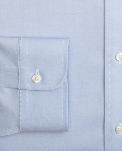 Big & Tall Stretch Dress Shirt, Non-Iron Pinpoint Button-Down Collar, image 6