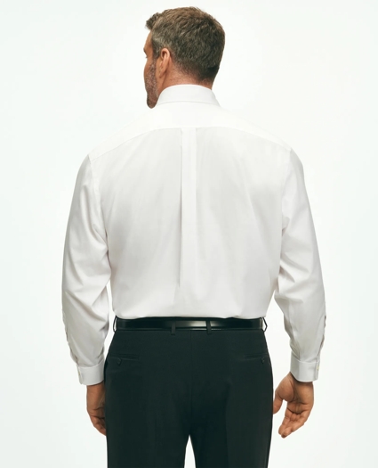 Big & Tall Stretch Dress Shirt, Non-Iron Pinpoint Button-Down Collar, image 2