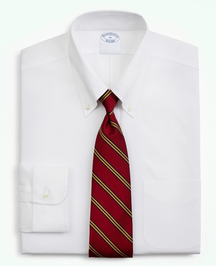Big & Tall Stretch Dress Shirt, Non-Iron Pinpoint Button-Down Collar, image 3