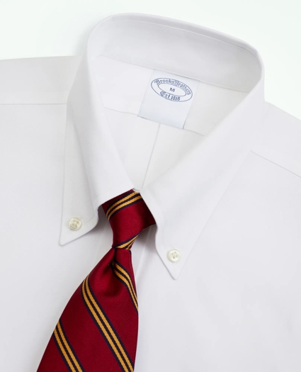 Big & Tall Stretch Dress Shirt, Non-Iron Pinpoint Button-Down Collar, image 4