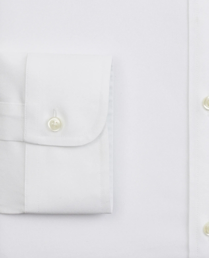 Big & Tall Stretch Dress Shirt, Non-Iron Pinpoint Button-Down Collar, image 5