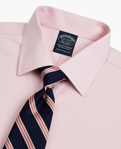Big & Tall Stretch Dress Shirt, Non-Iron Pinpoint Ainsley Collar, image 2