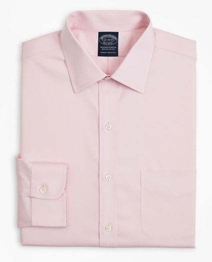 Big & Tall Stretch Dress Shirt, Non-Iron Pinpoint Ainsley Collar, image 4