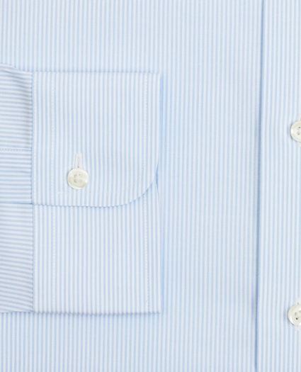 Big & Tall Stretch Dress Shirt, Non-Iron Poplin Ainsley Collar Fine Stripe, image 3
